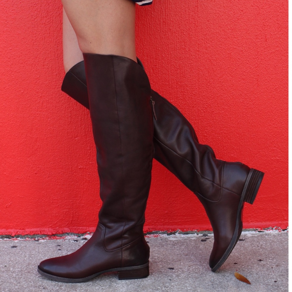Texas Brown Classic Over The Knee Flat Boots